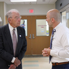 Senator Chuck Grassley Visits St. Anthony Regional Hospital During 99 County Tour