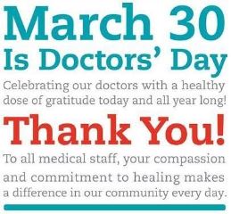 March 30th is Doctors' Day