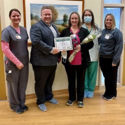 Amanda Halbur Honored with DAISY Award at St. Anthony Regional Hospital