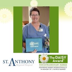 Jill Schultes-Pudenz Honored with DAISY Award at St. Anthony Regional Hospital