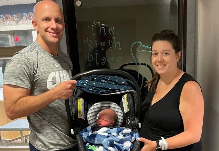 Jake and Jodi Randalph with baby, Ellis