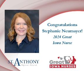 Stephanie Neumayer Named 2024 Great Iowa Nurse