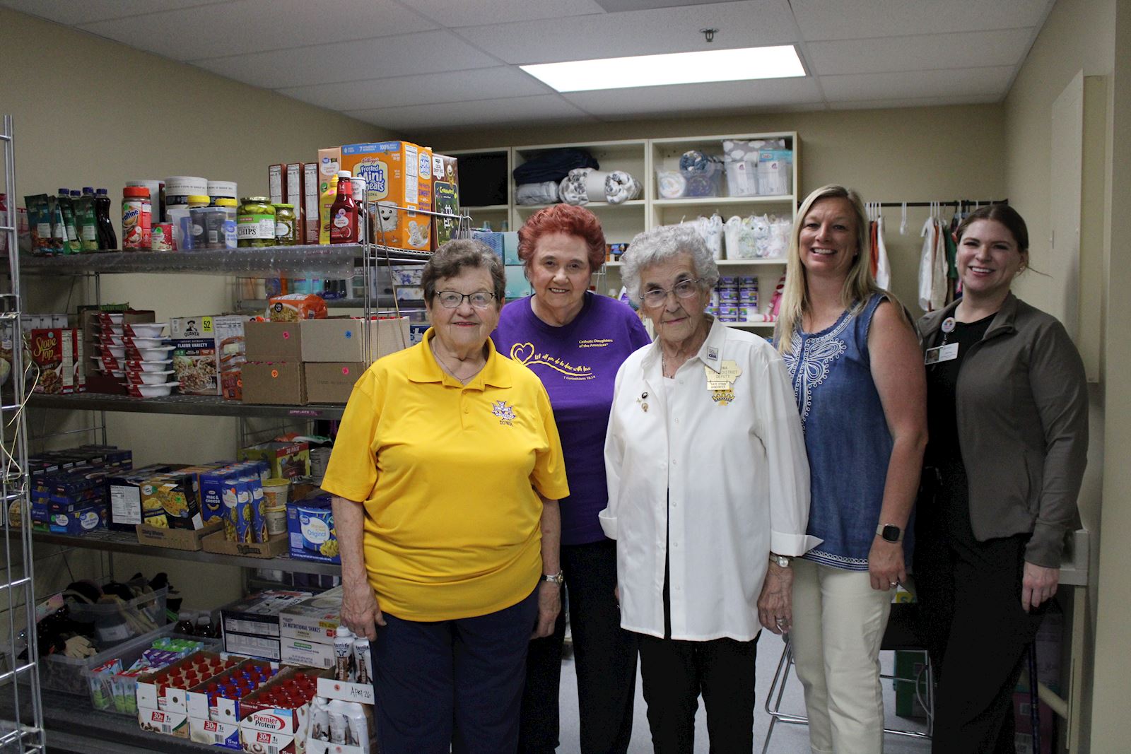 Catholic Daughters Support St. Anthony Shelves of Grace with $500 Donation