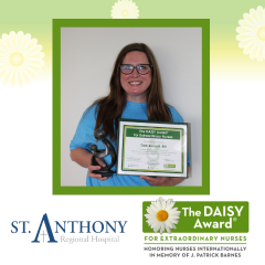 Deb Burnett Honored with DAISY Award at St. Anthony Regional Hospital