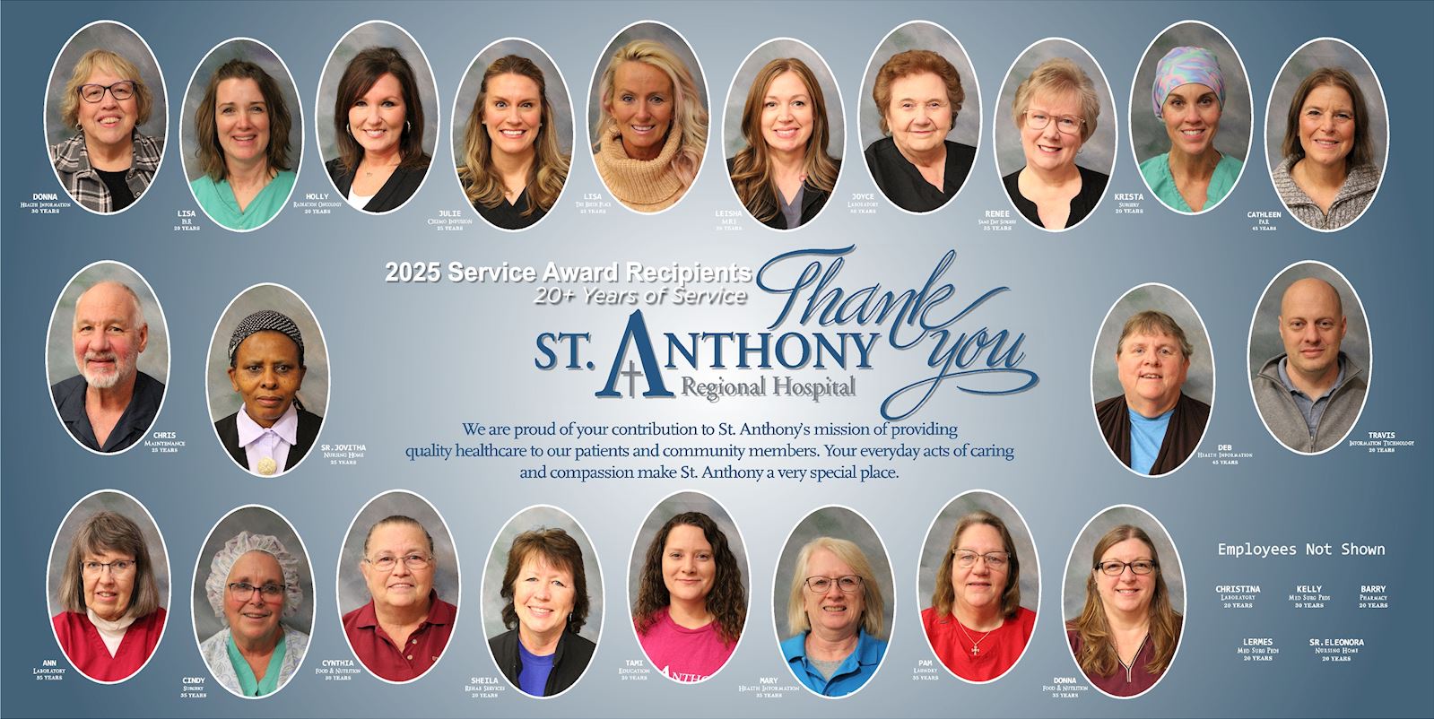 St. Anthony Presents 2025 Service Awards