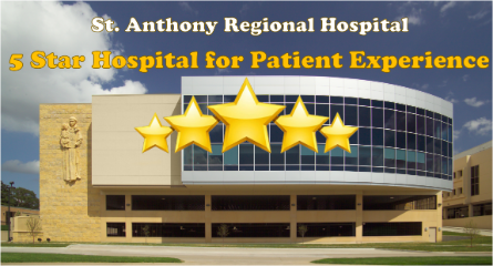 St. Anthony Regional Hospital Ranked as a 5 Star Hospital for Patient Experience