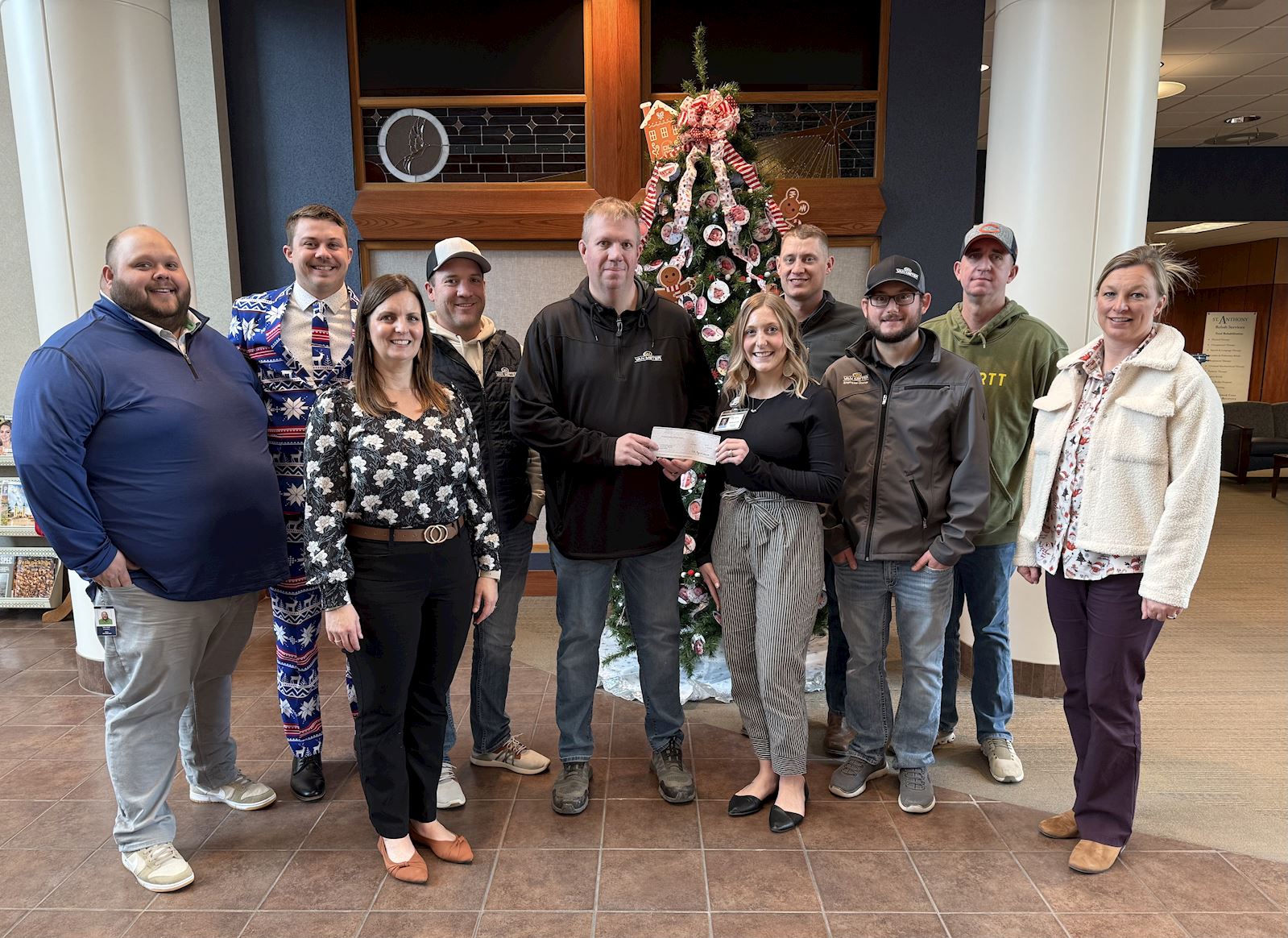 Van Meter Inc. Donates $10,000 to Support Cancer Care at St. Anthony Hospital