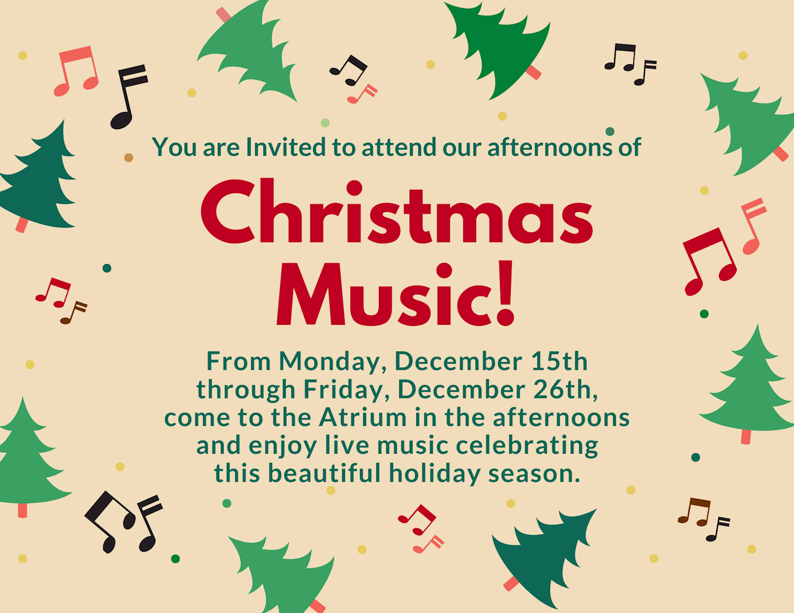 Christmas Music In the Atrium