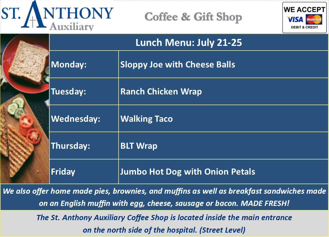 Coffee Shop Menu