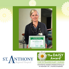 Patty Baumhover Honored with DAISY Award at St. Anthony Regional Hospital